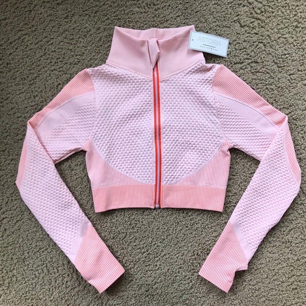 Astoria cropped zip-up